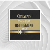 Serviette En Papier Félicitations à la retraite ! Customisé, classique