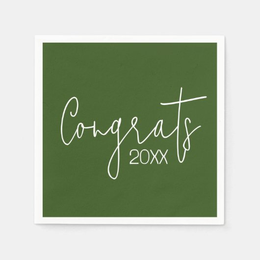 Serviette En Papier Félicitations À L'Écologie (Devant)