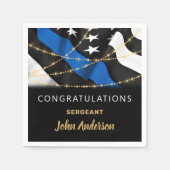 Serviette En Papier Félicitations à l'équipe de promotion des policier (Devant)