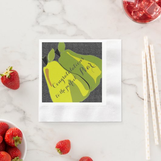 Serviette En Papier Félicitations à Perfect Pear (En situation)