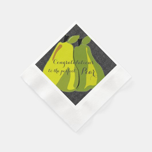 Serviette En Papier Félicitations à Perfect Pear (Coin)