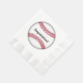 Serviette En Papier Félicitations au baseball (Coin)