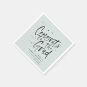 Serviette En Papier félicitations aux serviettes du parti des diplômés (Coin)