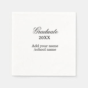 Serviette En Papier Félicitations de remise de diplôme simples et mini