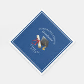 Serviette En Papier Félicitations diplômé planche de mortier diplôme (Coin)