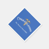 Serviette En Papier Félicitations Elégant Docteur Médicale Graduation (Coin)
