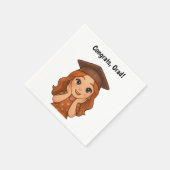 Serviette En Papier Félicitations Grad (Coin)