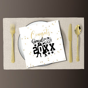 Serviette En Papier Félicitations Grad Année Faux Parties scintillant