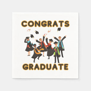 Serviette En Papier Félicitations Gradué 3 Ply Napkins