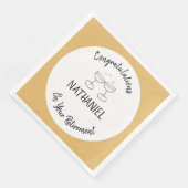 Serviette En Papier Félicitations Personnalisées Pour Votre Retraite (Coin)