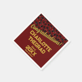 Serviette En Papier Félicitations pour la finalisation Personnaliser M (Coin)