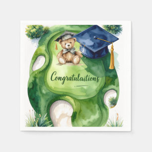 Serviette En Papier Félicitations pour la remise des diplômes de golf 