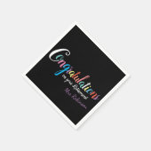 Serviette En Papier Félicitations pour la retraite des enseignants (Coin)