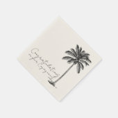 Serviette En Papier Félicitations pour les fiançailles de mariage sur  (Coin)