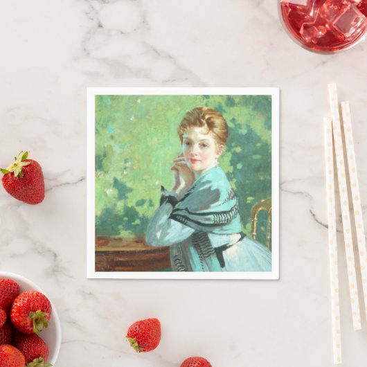 Serviette En Papier Felicity (par George Henry) (En situation)