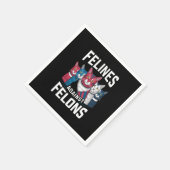 Serviette En Papier Felines contre Felons (Coin)