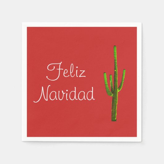 Serviette En Papier Feliz Navidad (Devant)