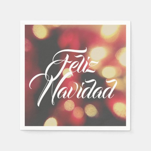 Serviette En Papier Feliz Navidad (Devant)