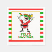 Serviette En Papier Feliz Navidad Mexique Noël Père Noël (Devant)