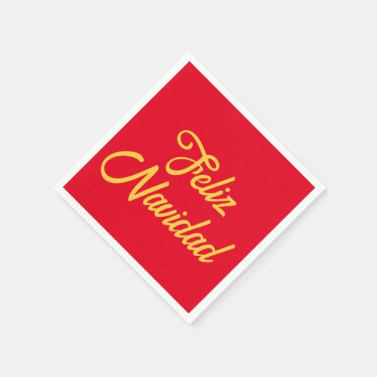 Serviette En Papier Feliz Navidad Paper Napkin (Coin)