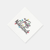 Serviette En Papier Feliz Navidad Retro (Coin)