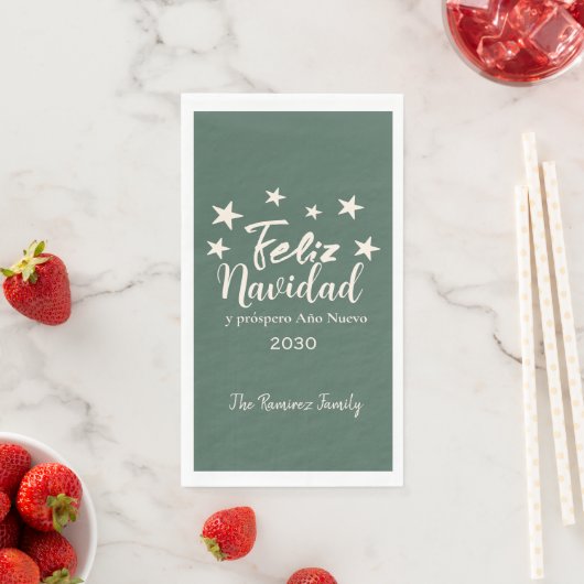 Serviette En Papier Feliz Navidad y próspero Año Nuevo (En situation)