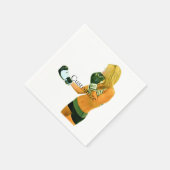 Serviette En Papier Female Fitness Model boxing Thunder_Cove (Coin)