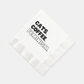 Serviette En Papier Féminisme du café des chats (Coin)