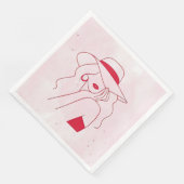 Serviette En Papier Femme (Coin)