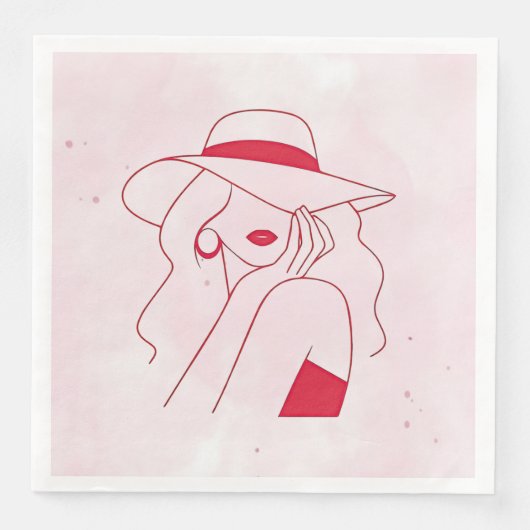 Serviette En Papier Femme (Devant)