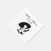 Serviette En Papier Femme Art Déco En Gros Gants Casquettes RL (Coin)