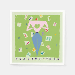 Serviette En Papier Femme de lecture