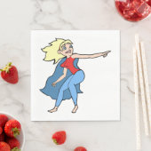 Serviette En Papier Femme de super-héros (En situation)