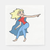 Serviette En Papier Femme de super-héros (Devant)