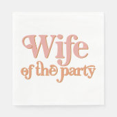 Serviette En Papier Femme du Parti Bachelorette de TRIXIE Retro 70 (Devant)