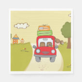 Serviette En Papier Femme En Voiture (Devant)