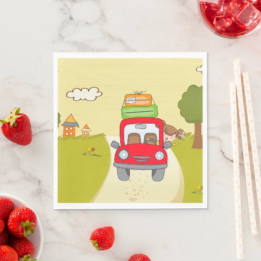 Serviette En Papier Femme En Voiture