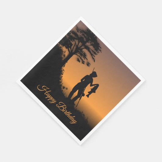 Serviette En Papier Femme Fisher à Dusk Personal (Coin)