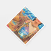 Serviette En Papier Femme Shaman (Coin)