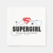 Serviette En Papier Femme super fille de demain (Devant)