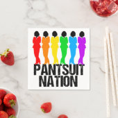 Serviette En Papier Femmes arc-en-ciel de la nation Pantsuit (En situation)