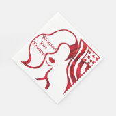 SERVIETTE EN PAPIER FEMMES POUR TRUMP (Coin)