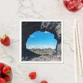 Serviette En Papier Fenêtre de lave à Dimmuborgir, région de Myvatn - (En situation)