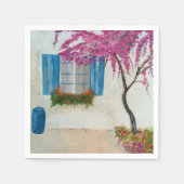 Serviette En Papier Fenêtre grecque (Devant)