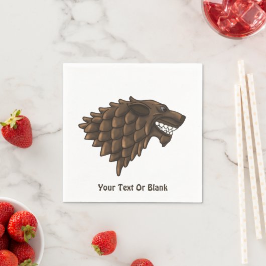 Serviette En Papier Fenrir/Fenriswolf (En situation)