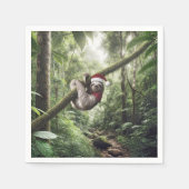 Serviette En Papier Fente De Noël Dans Rainforest (Devant)