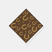 Serviette En Papier Fer à cheval en or chanceux (Coin)