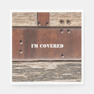 Serviette En Papier Fer Bois look homme fort