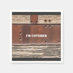 Serviette En Papier Fer Bois look homme fort