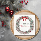 Serviette En Papier Fer d'aquarelle de Noël